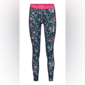 Kari Traa Fryd Base Layer Pants Womens Sz XL Floral Soft Stretch Athletic UPF 40